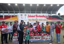 Berjalan Sukses, Gelaran SSB Se-Sumbar Resmi Ditutup Wali Kota Solok kota solok