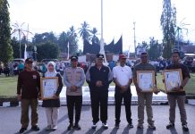 Apel Gabungan dan Senam Bersama HUT Korpri Ke-52 di Kota Solok kota solok